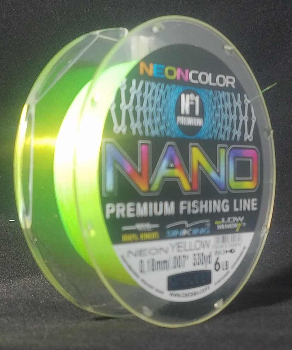 NANO Neon Yellow 330 Yds Great for NIGHT fishing – Balsax USA